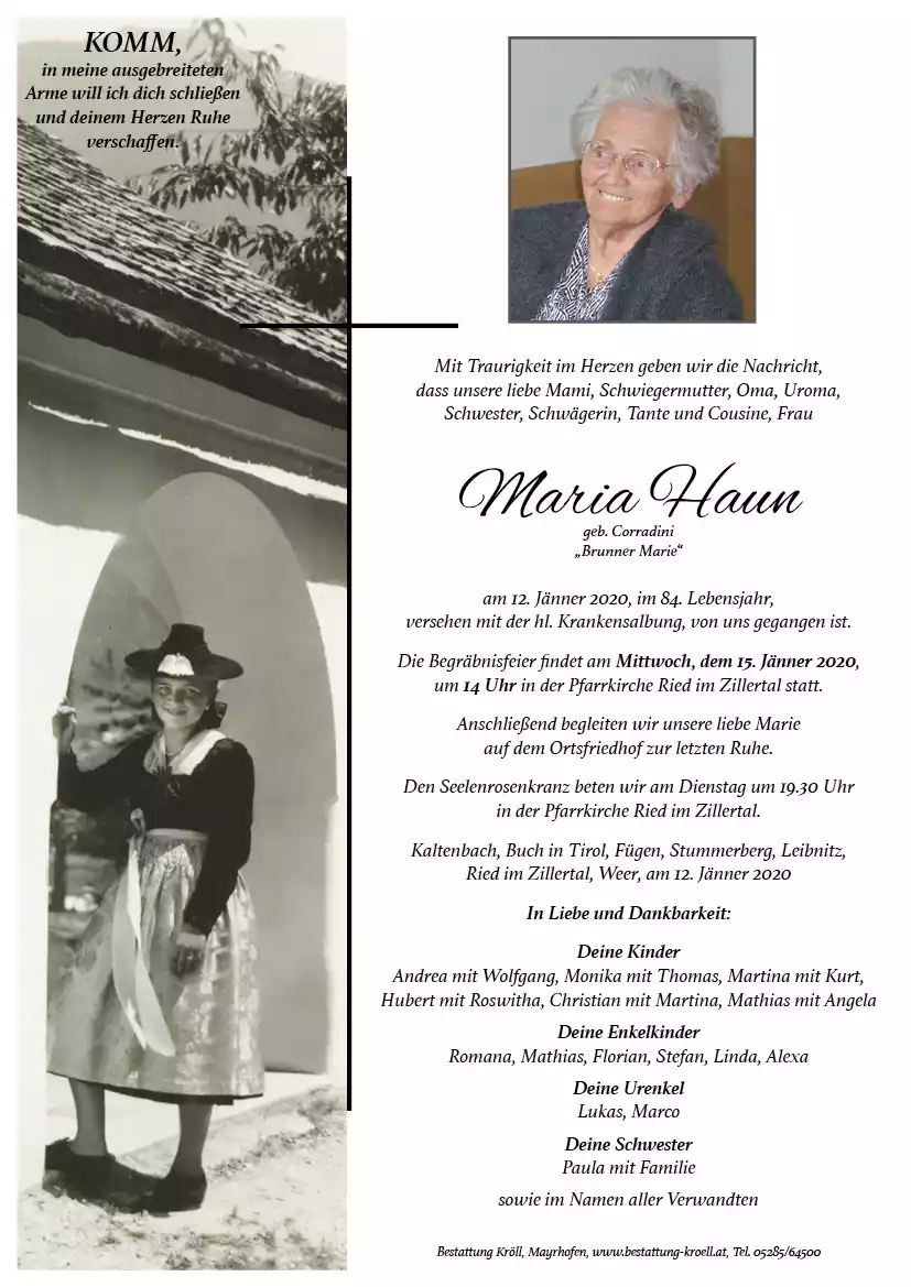 Parte von Maria Haun